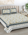 Jaipuri Printed Double Bed Bedsheet with Pillow Covers