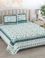 Jaipuri Printed Double Bed Bedsheet with Pillow Covers