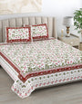 Jaipuri Printed Double Bed Bedsheet with Pillow Covers