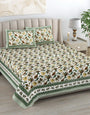 Jaipuri Printed Double Bed Bedsheet with Pillow Covers