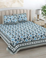 Jaipuri Printed Double Bed Bedsheet with Pillow Covers