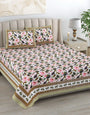 Jaipuri Printed Double Bed Bedsheet with Pillow Covers