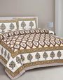 Rajasthani Jaipuri Traditional Double Bed Bedsheet with Pillow Covers
