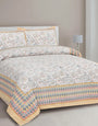 Jaipuri Printed Double Bed Bedsheet with Pillow Covers