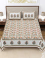 Jaipuri Printed Double Bed Bedsheet with Pillow Covers
