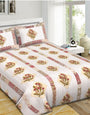 Jaipuri Printed Double Bed Bedsheet with Pillow Covers