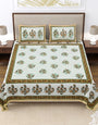 Jaipuri Printed Double Bed Bedsheet with Pillow Covers