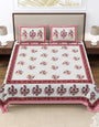 Jaipuri Printed Double Bed Bedsheet with Pillow Covers