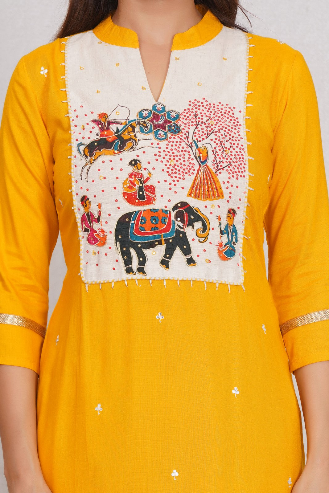 Buy Jaipuri Handicrafted Treditional Kurti Plazzo Set Online