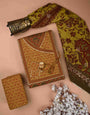 Maroon Color Angrakha Kurta Set With Handblock Print