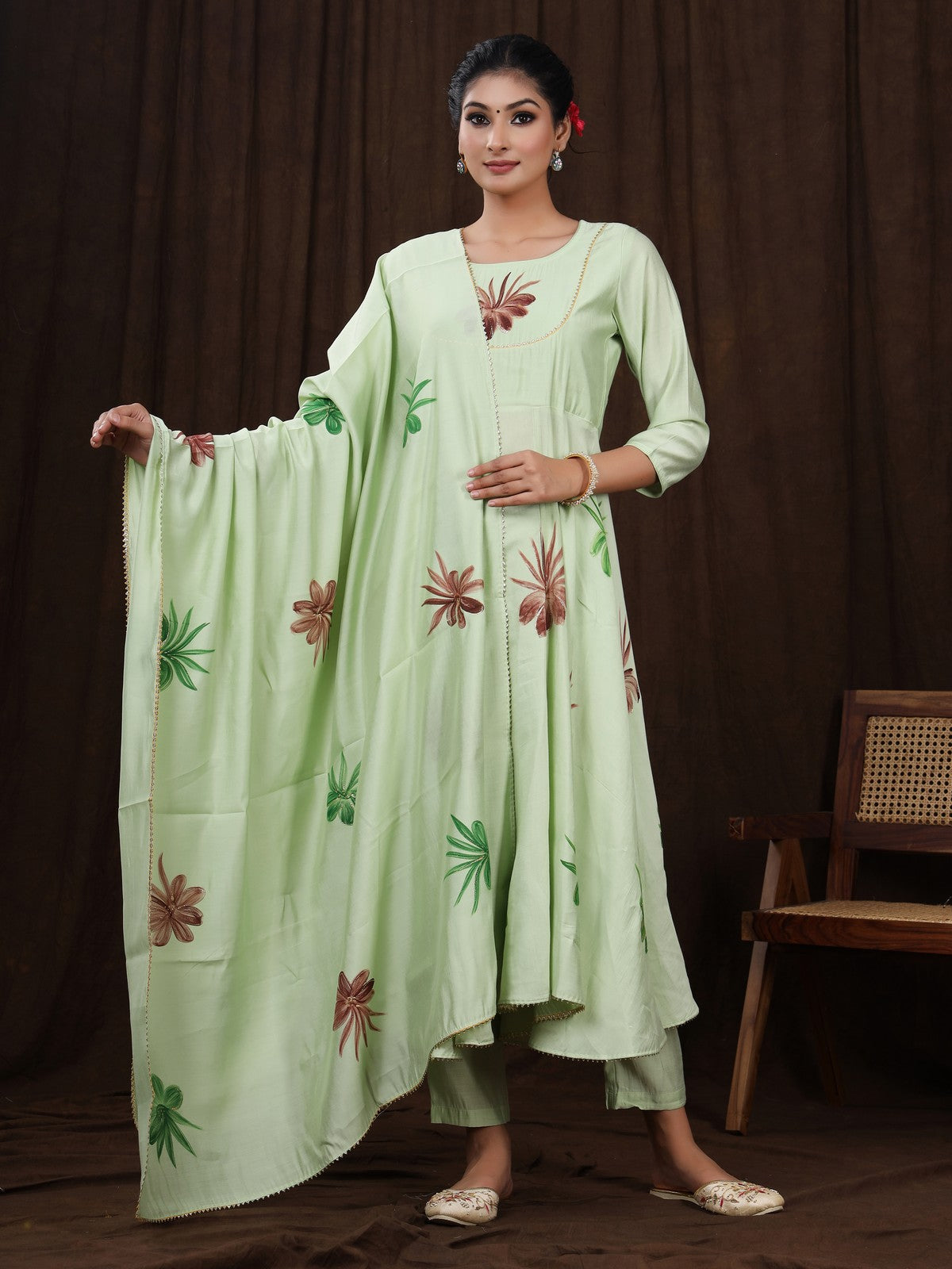 Buy Our Delicacy Handpainted Suit Set