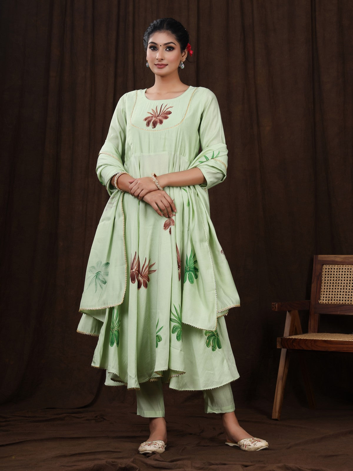 Buy Our Delicacy Handpainted Suit Set