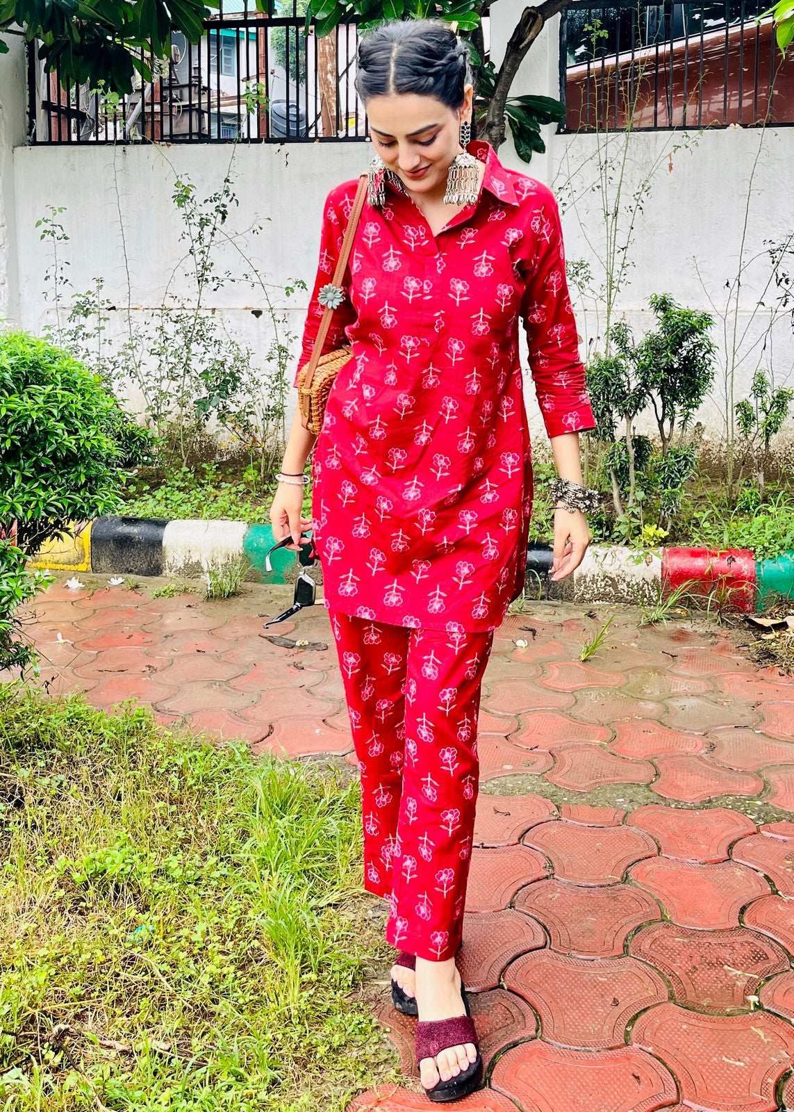 Cotton Hand Block Printed Co-Ord Set