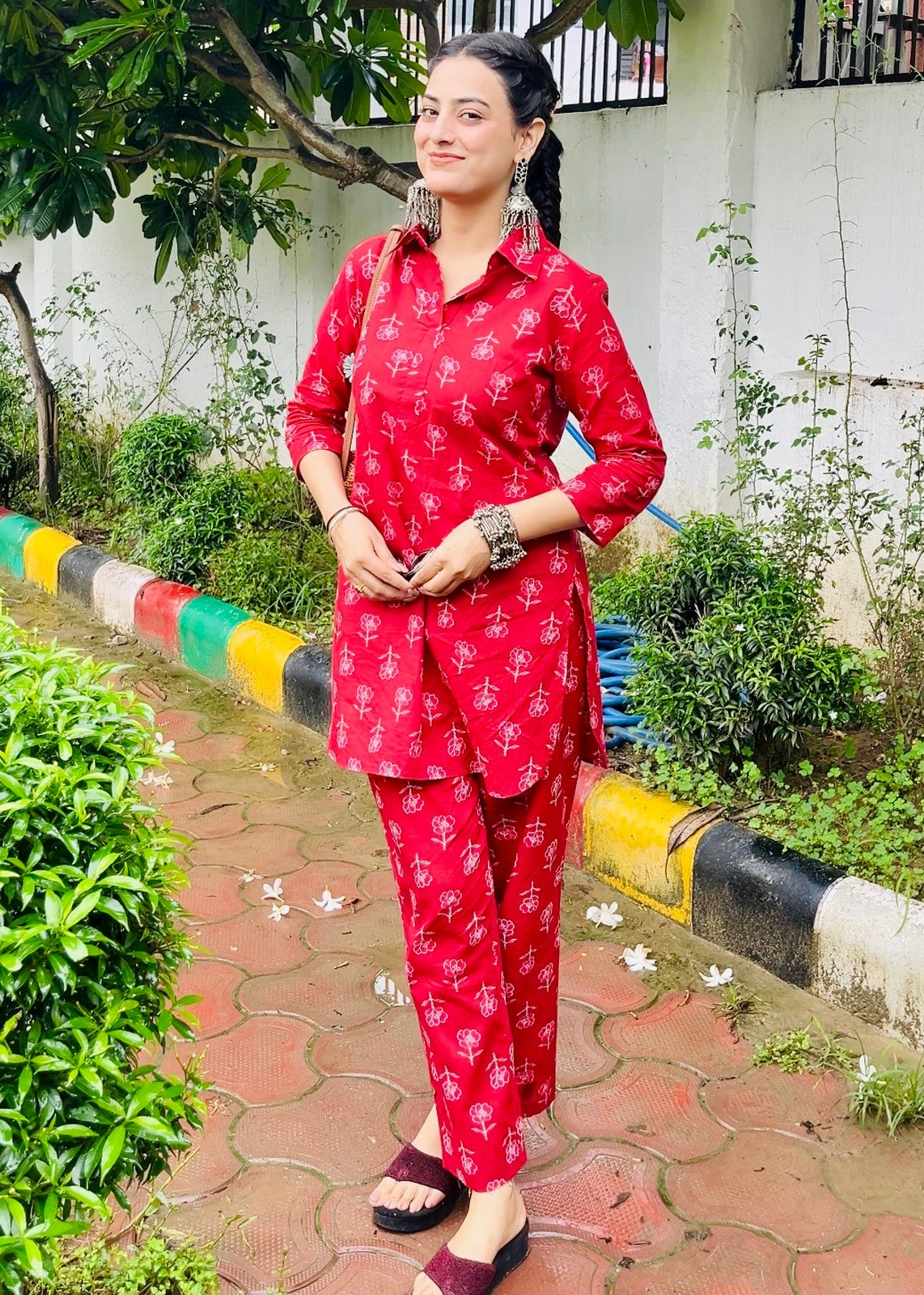 Cotton Hand Block Printed Co-Ord Set