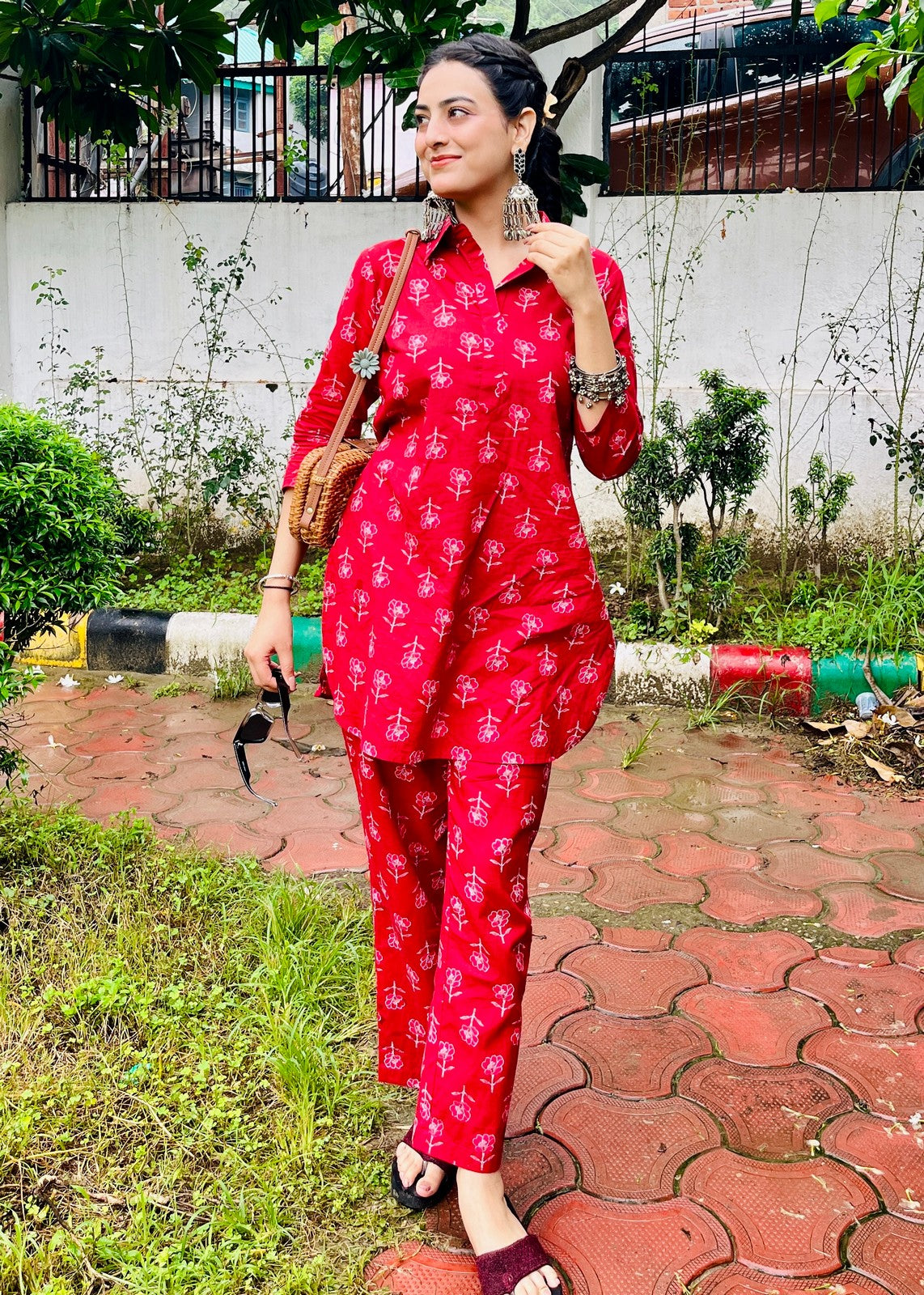 Cotton Hand Block Printed Co-Ord Set