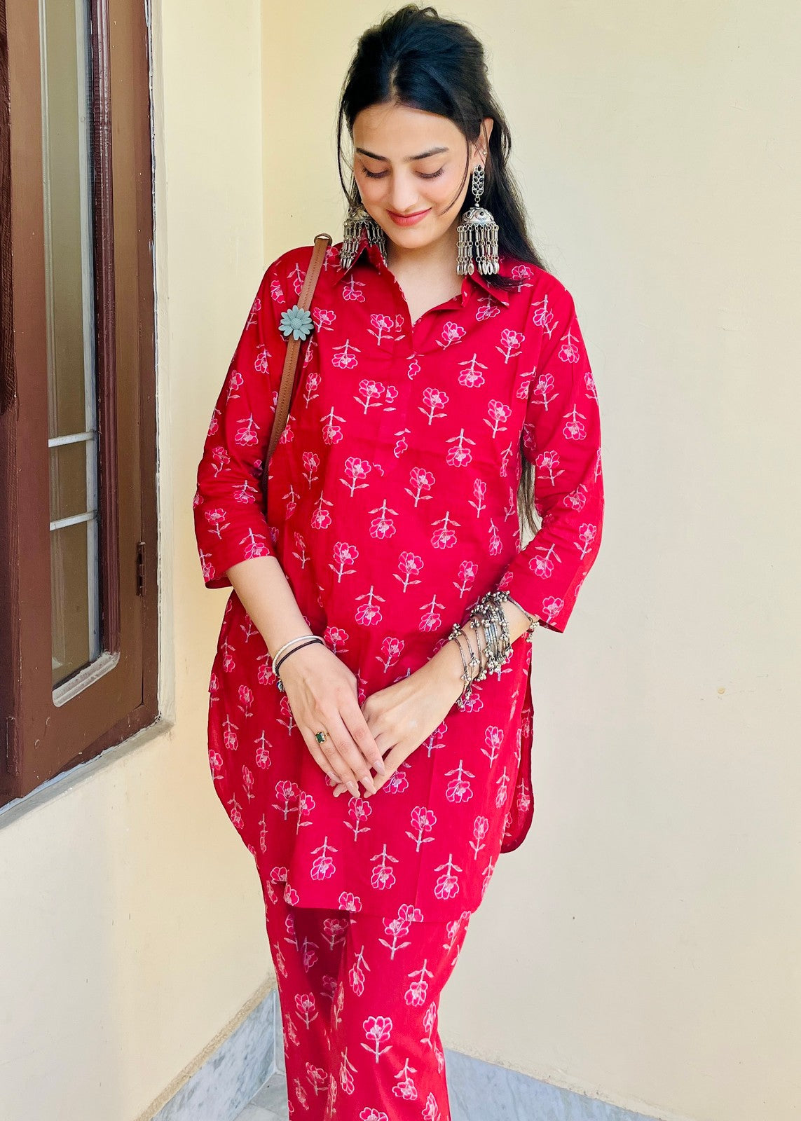 Cotton Hand Block Printed Co-Ord Set