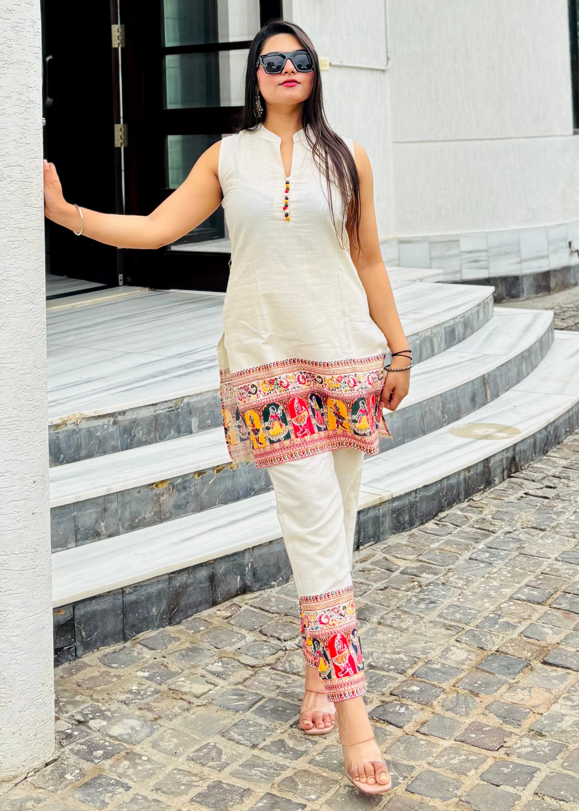 Buy Khadi Cotton Hand Block Print Co-Ord Set Online