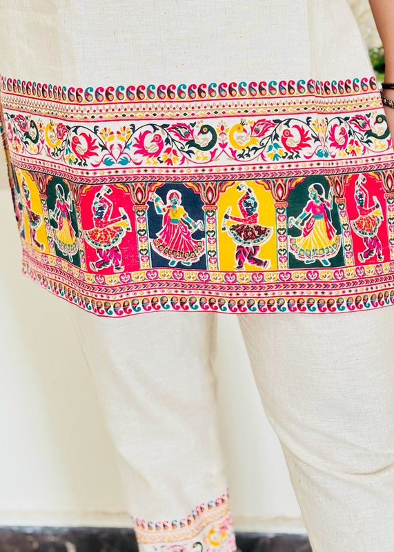 Buy Khadi Cotton Hand Block Print Co-Ord Set Online