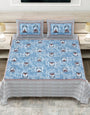 Jaipuri Printed King Size Double Bed Bedsheet with Pillow Covers
