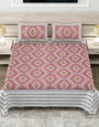 Jaipuri Printed King Size Double Bed Bedsheet with Pillow Covers