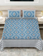 Jaipuri Printed King Size Double Bed Bedsheet with Pillow Covers