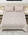 Jaipuri Printed King Size Double Bed Bedsheet with Pillow Covers
