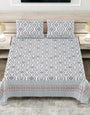 Jaipuri Printed King Size Double Bed Bedsheet with Pillow Covers