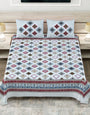 Jaipuri Printed King Size Double Bed Bedsheet with Pillow Covers