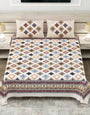 Jaipuri Printed King Size Double Bed Bedsheet with Pillow Covers