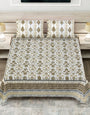 Jaipuri Printed King Size Double Bed Bedsheet with Pillow Covers