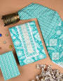 Rama Sanganeri Print Unstiched Dress Material