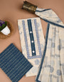 Blue Embroidery with Unstitched Dress Material
