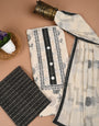 Black Embroidery with Unstitched Dress Material