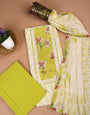 Parrot Corset Embroidery with Unstitched Dress Material