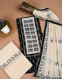 Black Traditional Sanganeri Print Unstiched Kurta Set