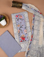 Lavender Corset Embroidery with Unstitched Dress Material