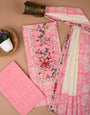 Pink Corset Embroidery with Unstitched Dress Material